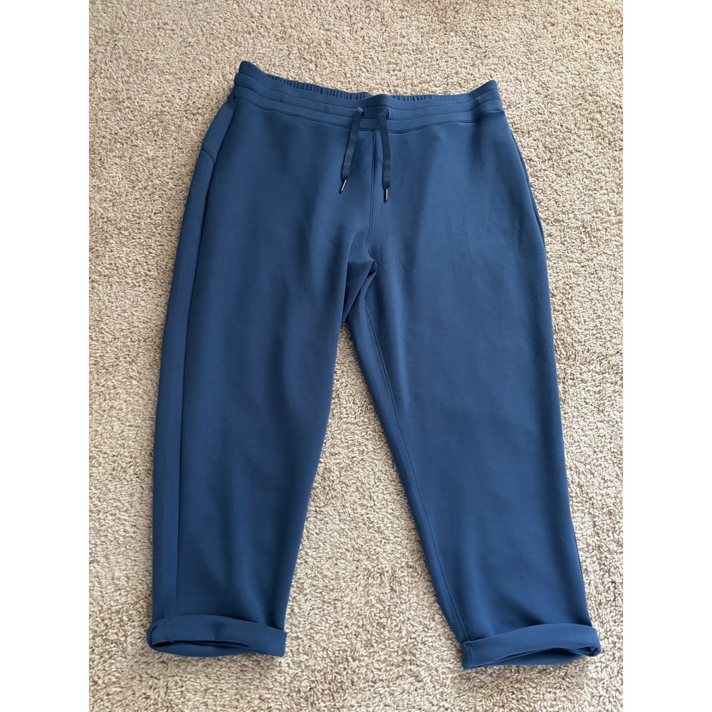 Spanx AirEssentials Tapered Pants Faded Indigo Blue 3X petite Athleisure Joggers